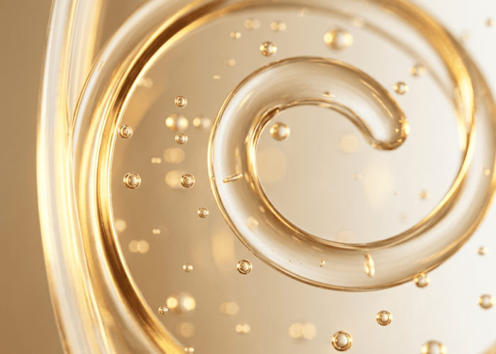 Peptide chain coiling into alpha helix structure in soft metallic gold